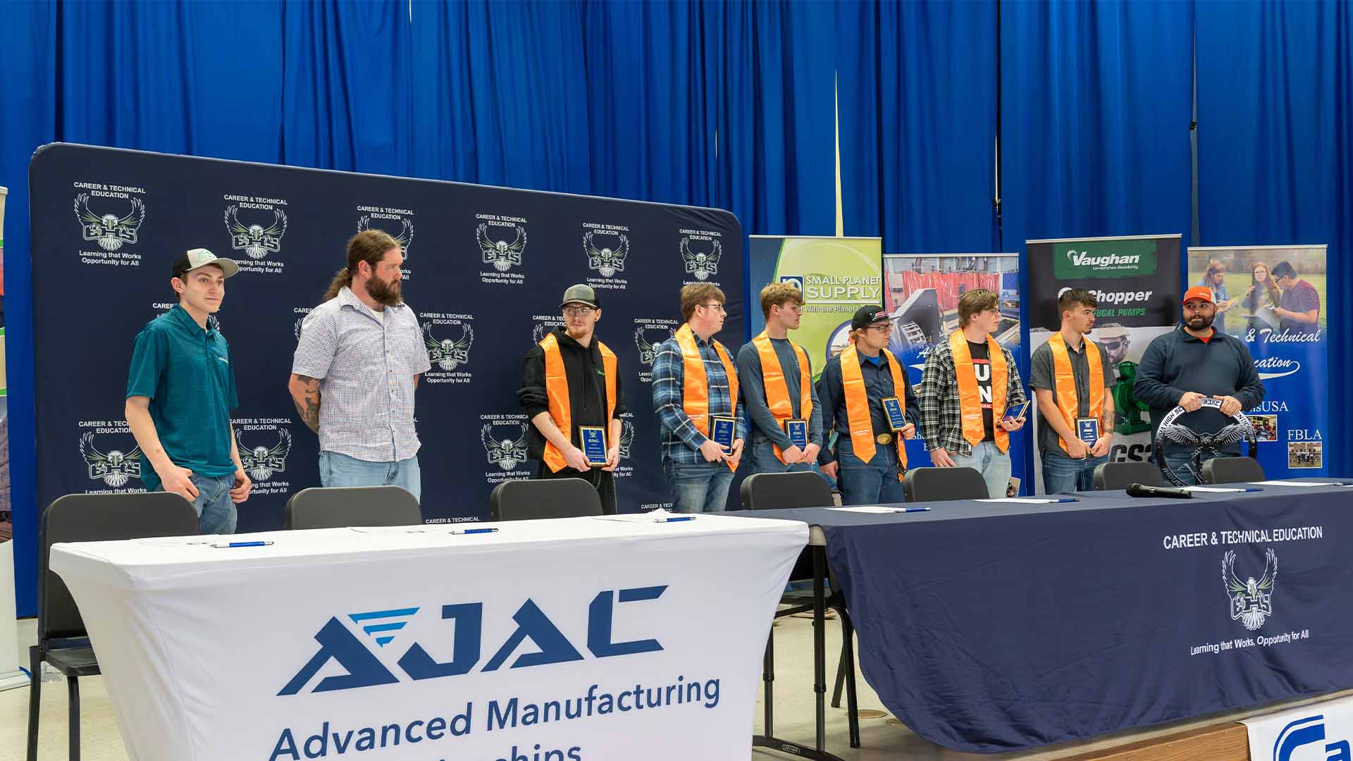 AJAC's youth apprentices are recognized at the 2024 Elma Signing Day ceremony