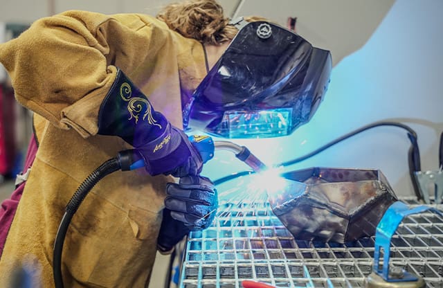 Welding at the Lacey MakerSpace